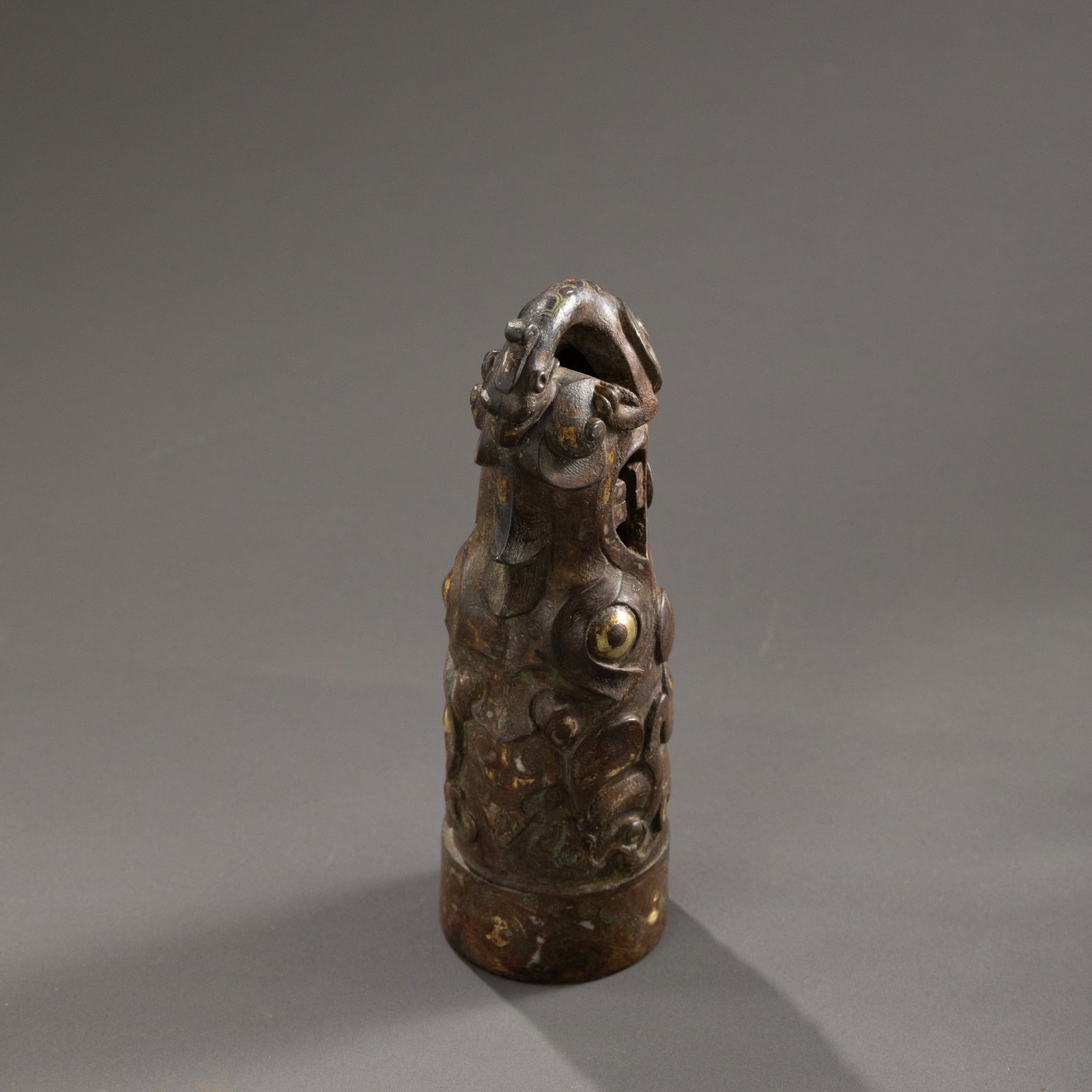 Warring States Period Gold and Silver Phoenix-Shaped Ge (dagger-axe) (1 of 8)