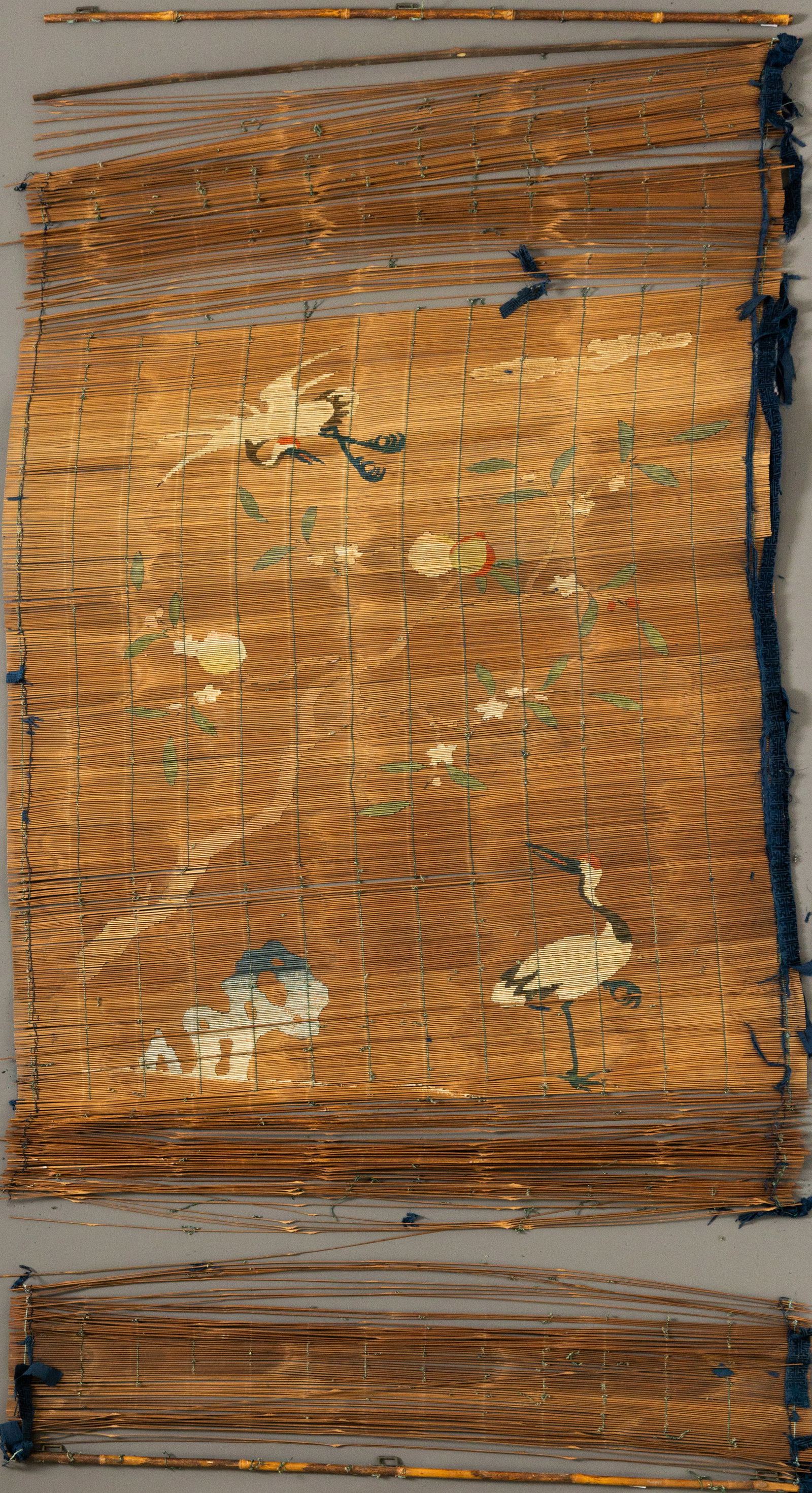 Qing Dynasty Palace Crane Pattern Bamboo Curtain (1 of 8)