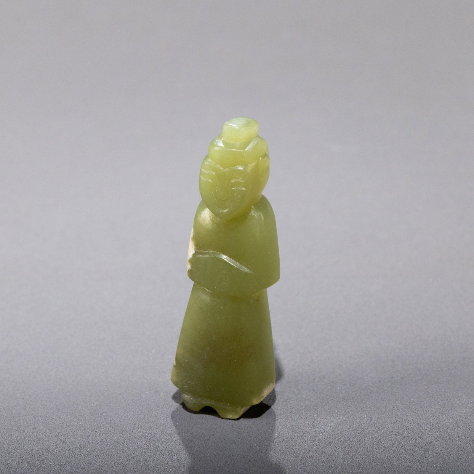 Han Dynasty Jade Weng Zhong: H: 4cm W: 1cm