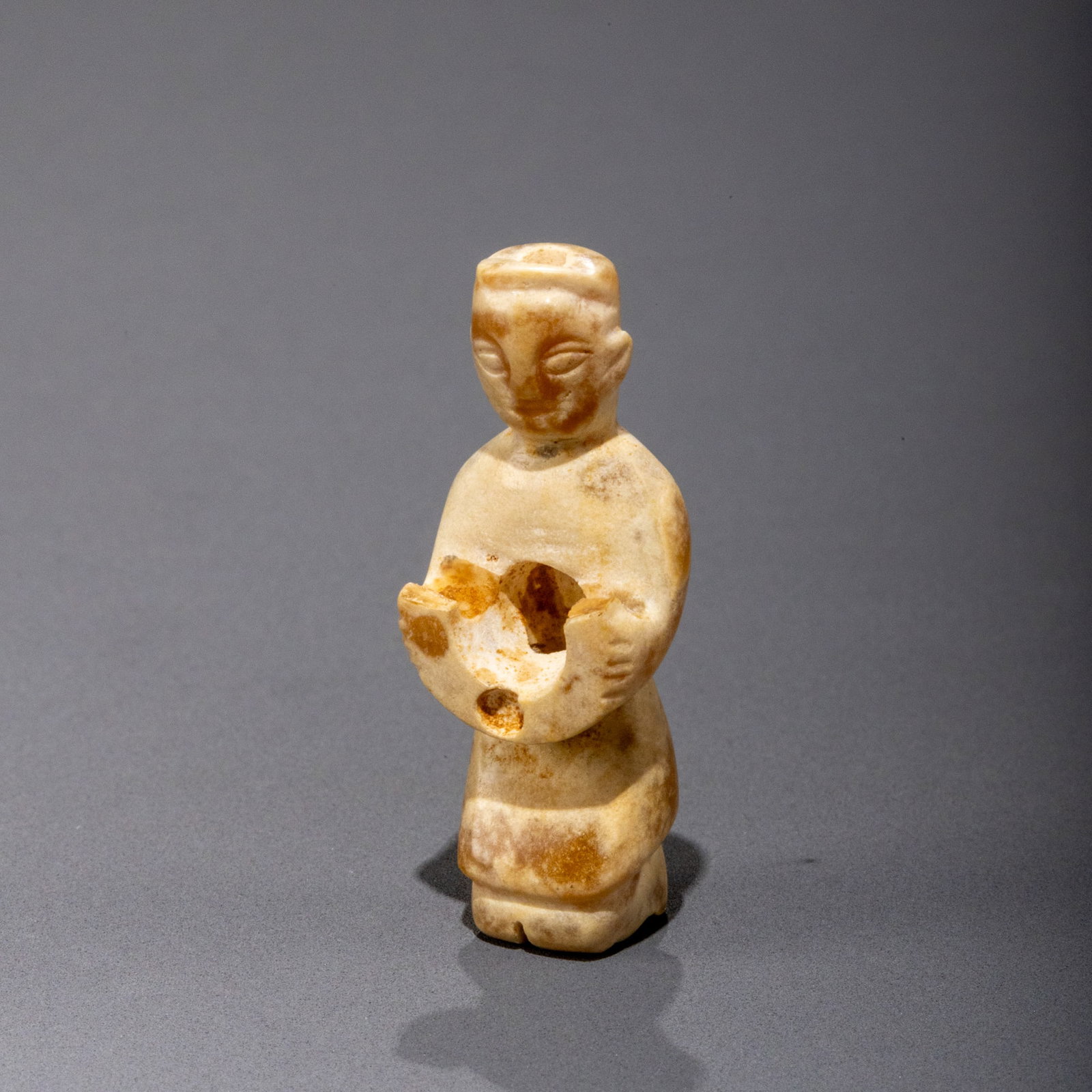 Han Jade Standing Figure: H: 3.5cm W: 1cm