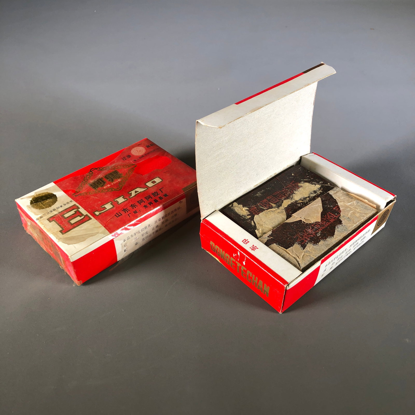 Shandong Dong'e Ejiao Factory: 8 pieces for 2 boxes of Ejiao: Weight: 250g x 2