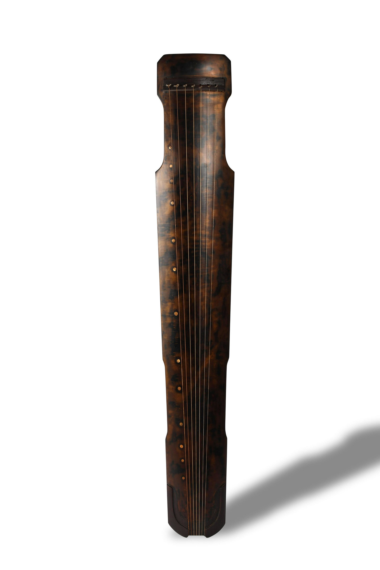 Chinese Antique Qin, With Imperial Poem Inscribed: Chinese Antique Qin, With Imperial Poem Inscribed