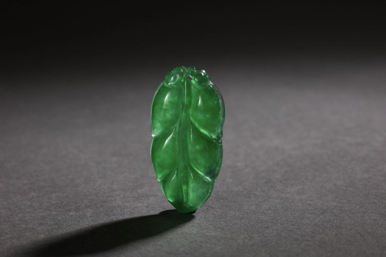 Fine Jadeite Leaf-Shape Pendant (1 of 5)