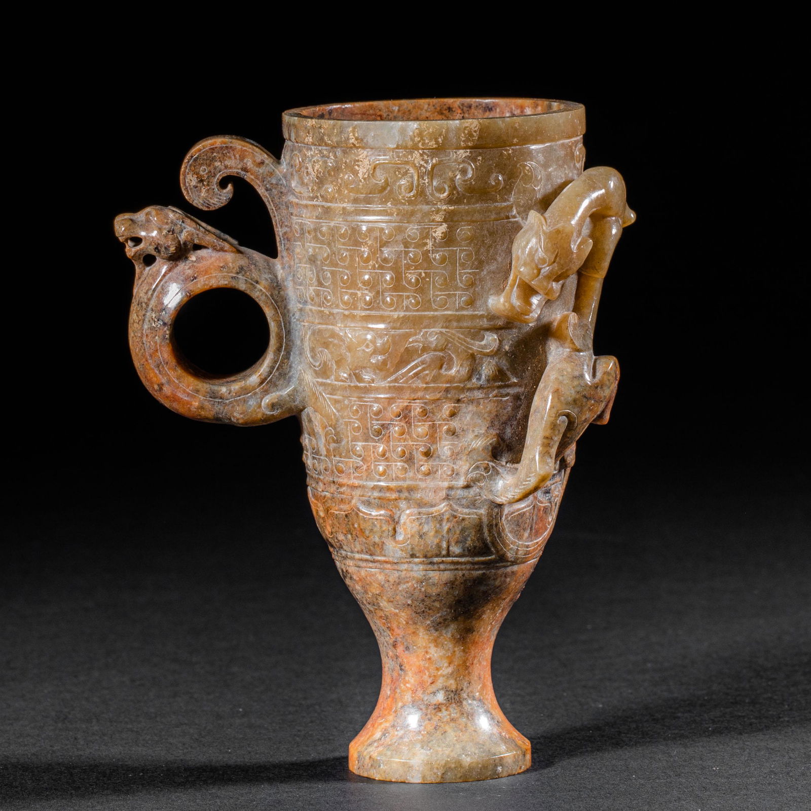 Chinese Han Dynasty Hetian Jade Cup (1 of 10)