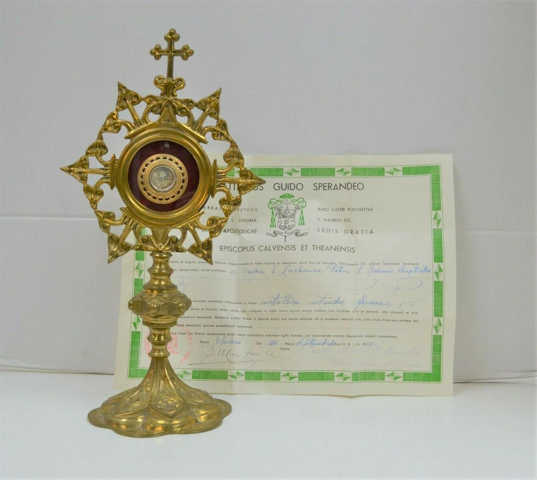 Reliquary with Relic and Document of St. Zachariah (1 of 13)