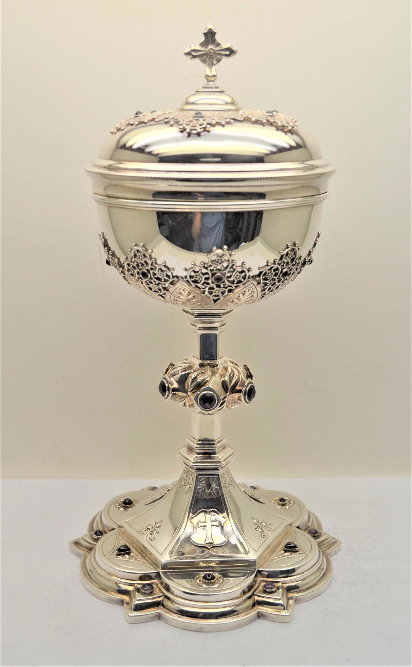 All Sterling Silver Ciborium by W.J Feeley Co. (1 of 16)