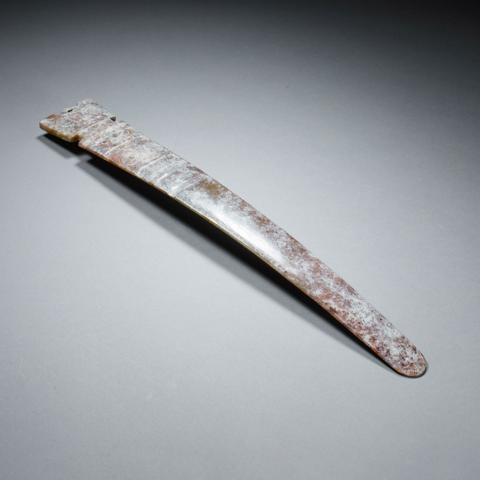 Liangzhu Culture, Animal face, Jade Coin (1 of 10)