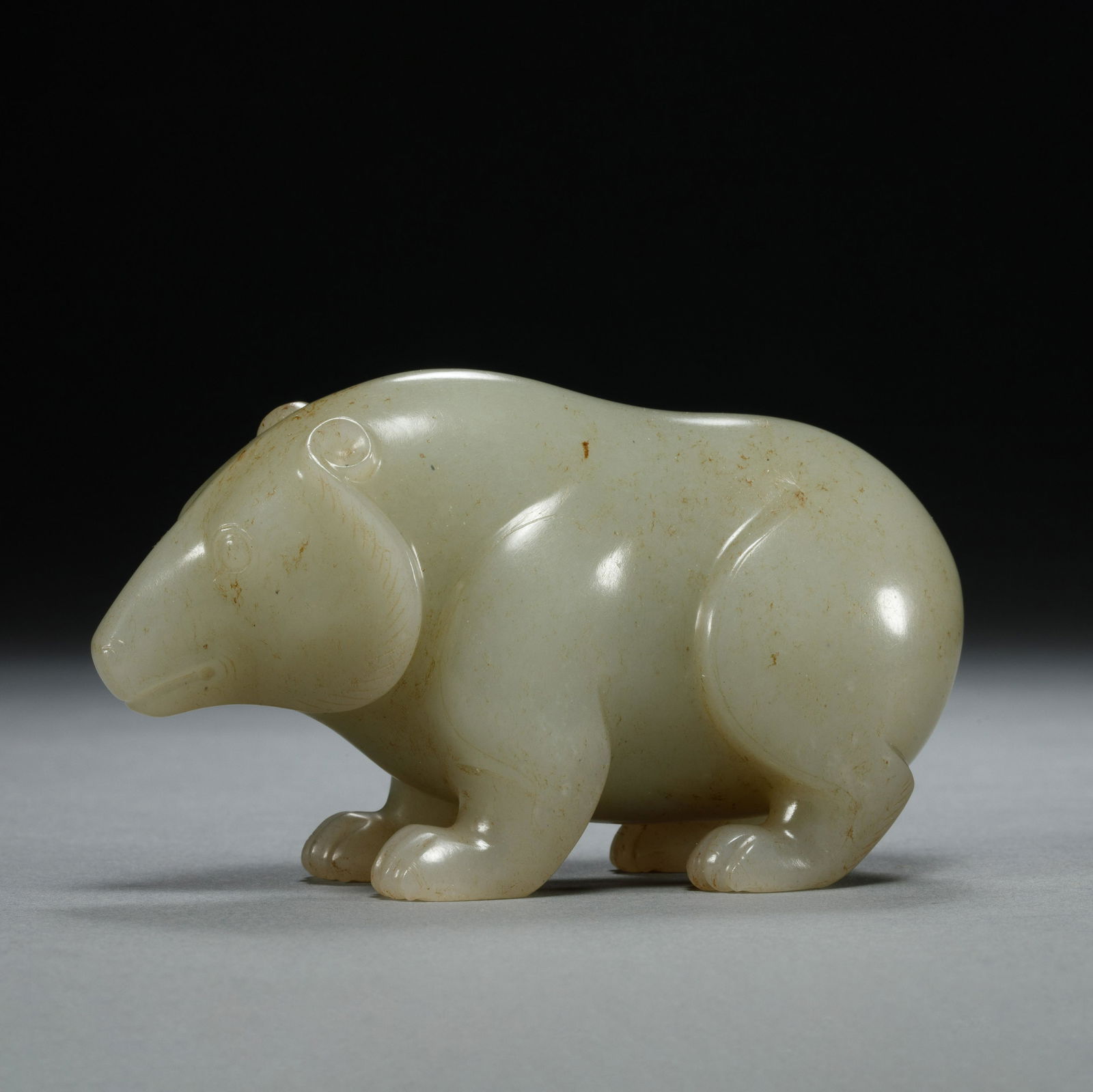 Han Dynasty, Hetian jade, Jade Bear (1 of 12)