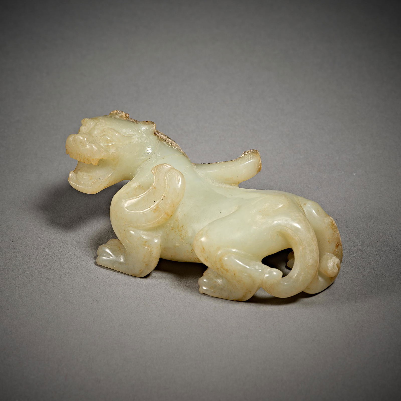 China, Han Dynasty, Hetian Jade, Jade Beast (1 of 6)