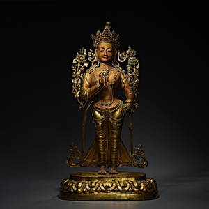 Ming Dynasty, Gilt Bronze , Buddha statue