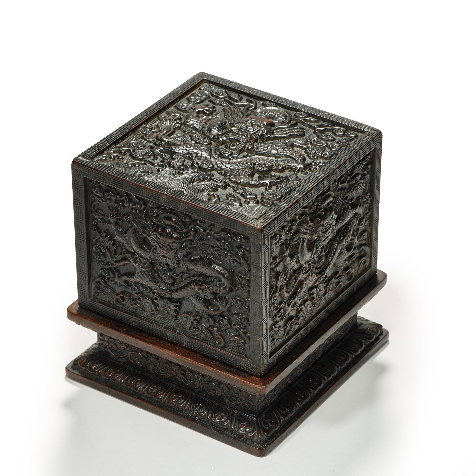 Qing Dynasty Zitan wood, The Seal Box (1 of 8)