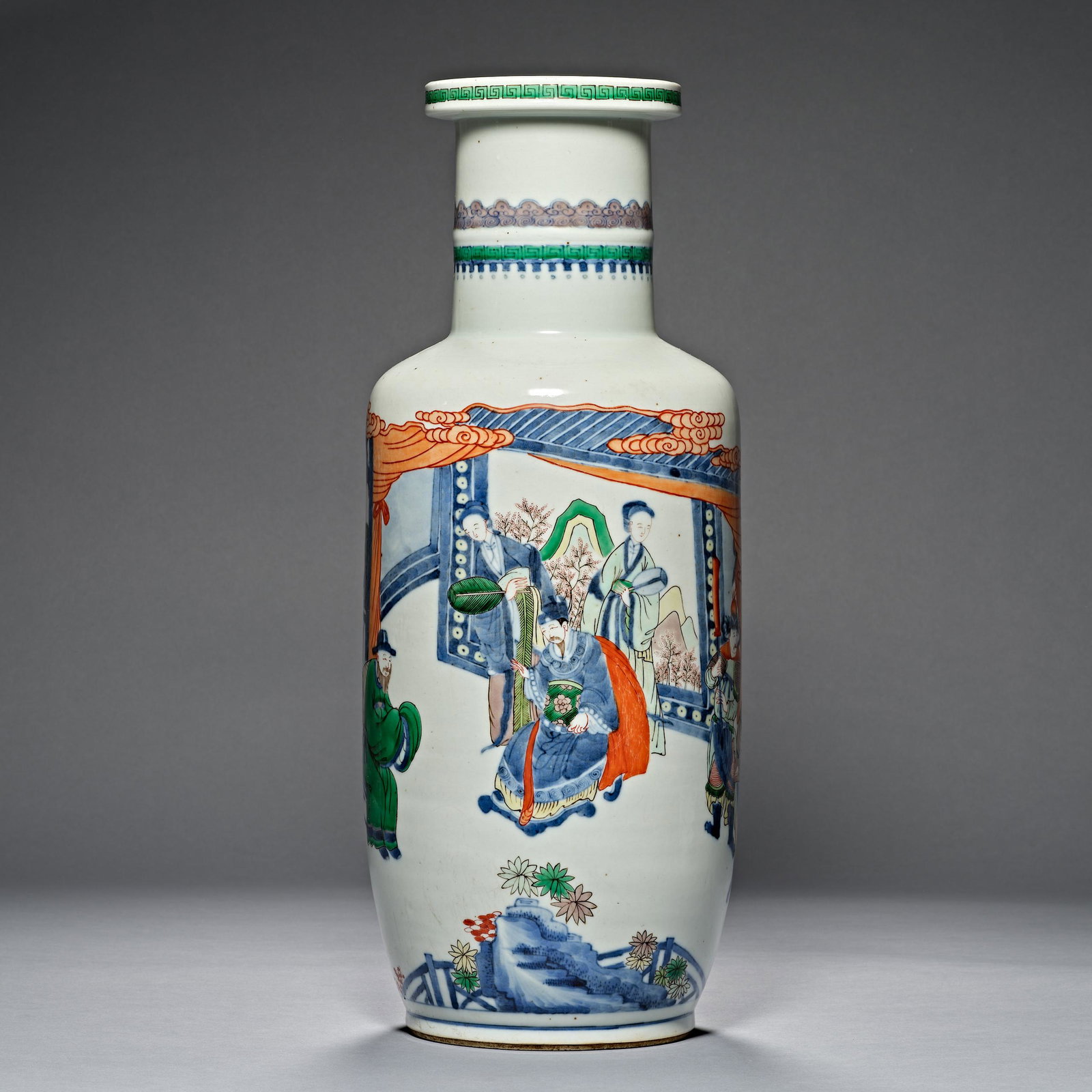 Qing Dynasty, colorful, character decoration, Bottle (1 of 11)