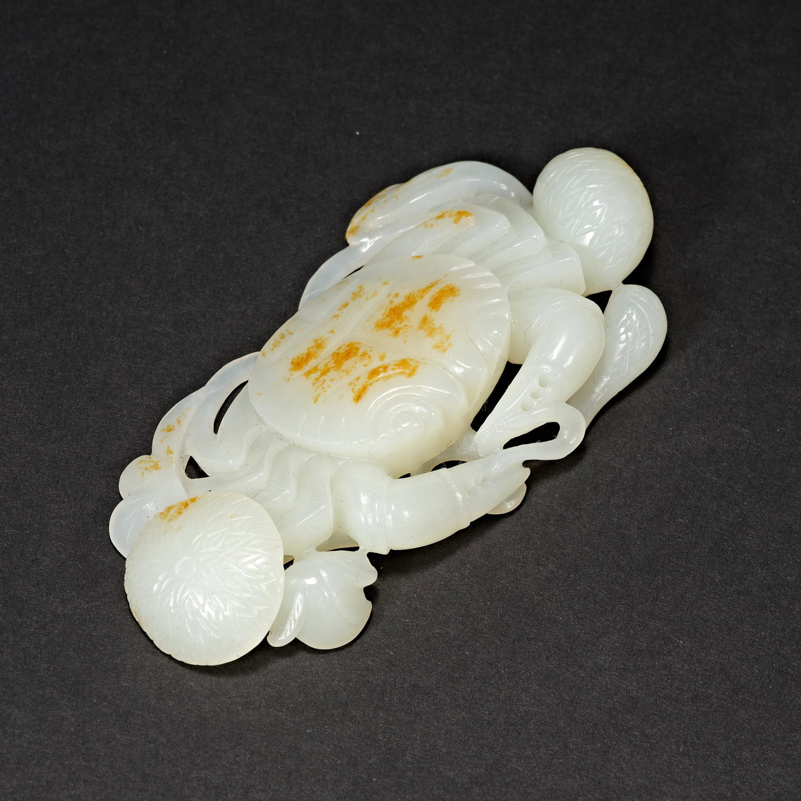 Qing Dynasty, Hetian Jade, Crab (1 of 6)