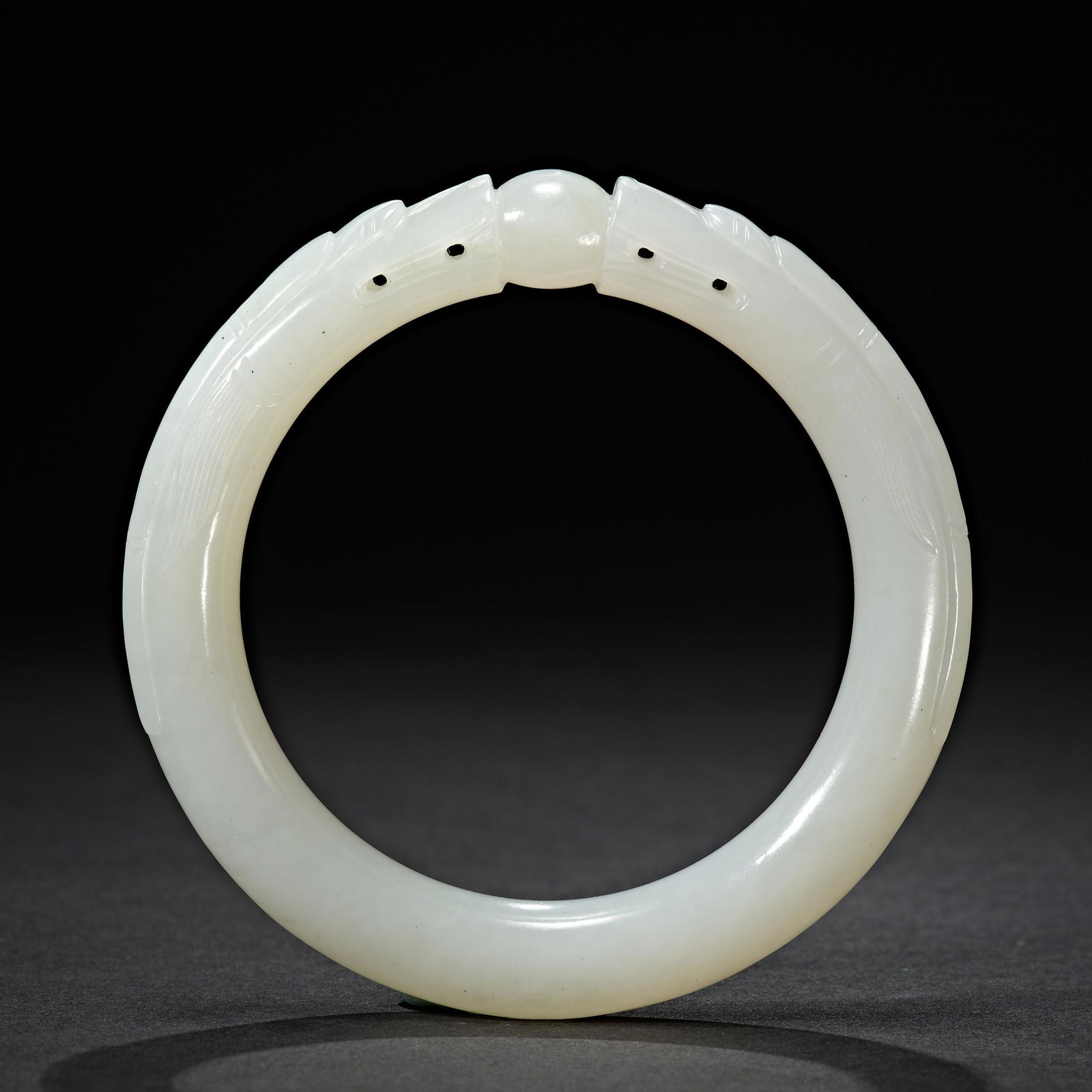 Ming Dynasty, double tap decoration, Hetian Jade Bracelet (1 of 6)