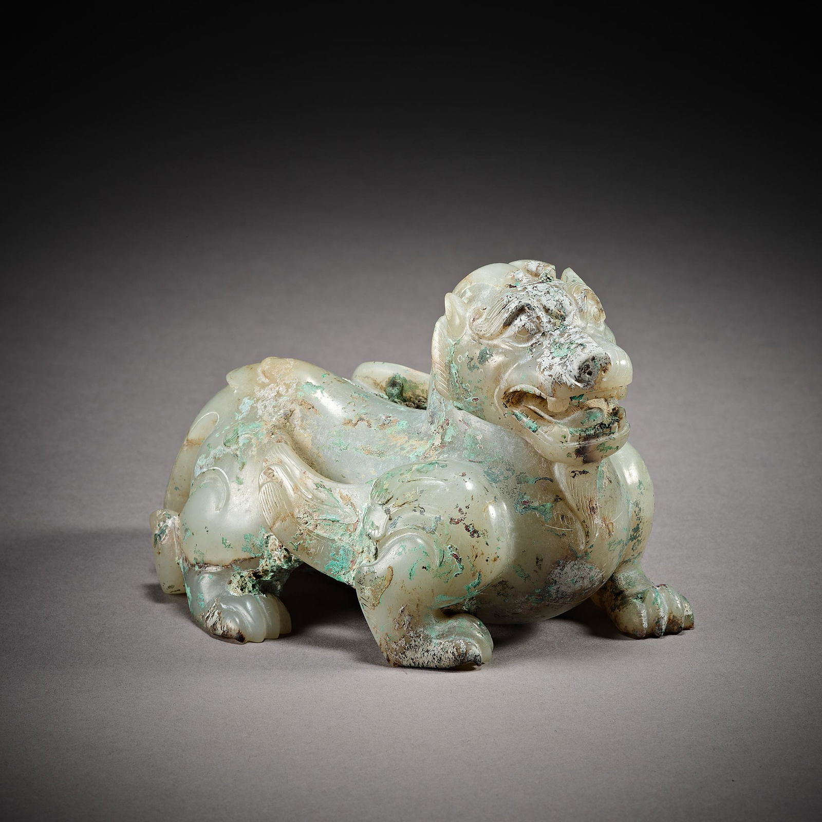Chinese Han Dynasty Hetian Jade Beast (1 of 6)
