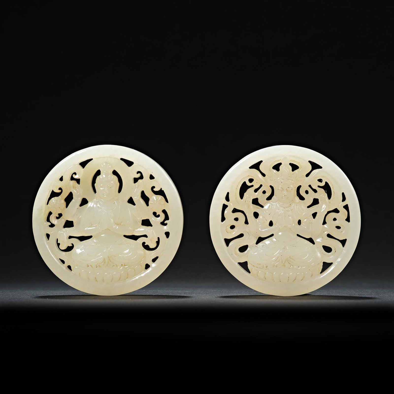 Chinese Qing Hetian Jade Jade Buddha (1 of 8)