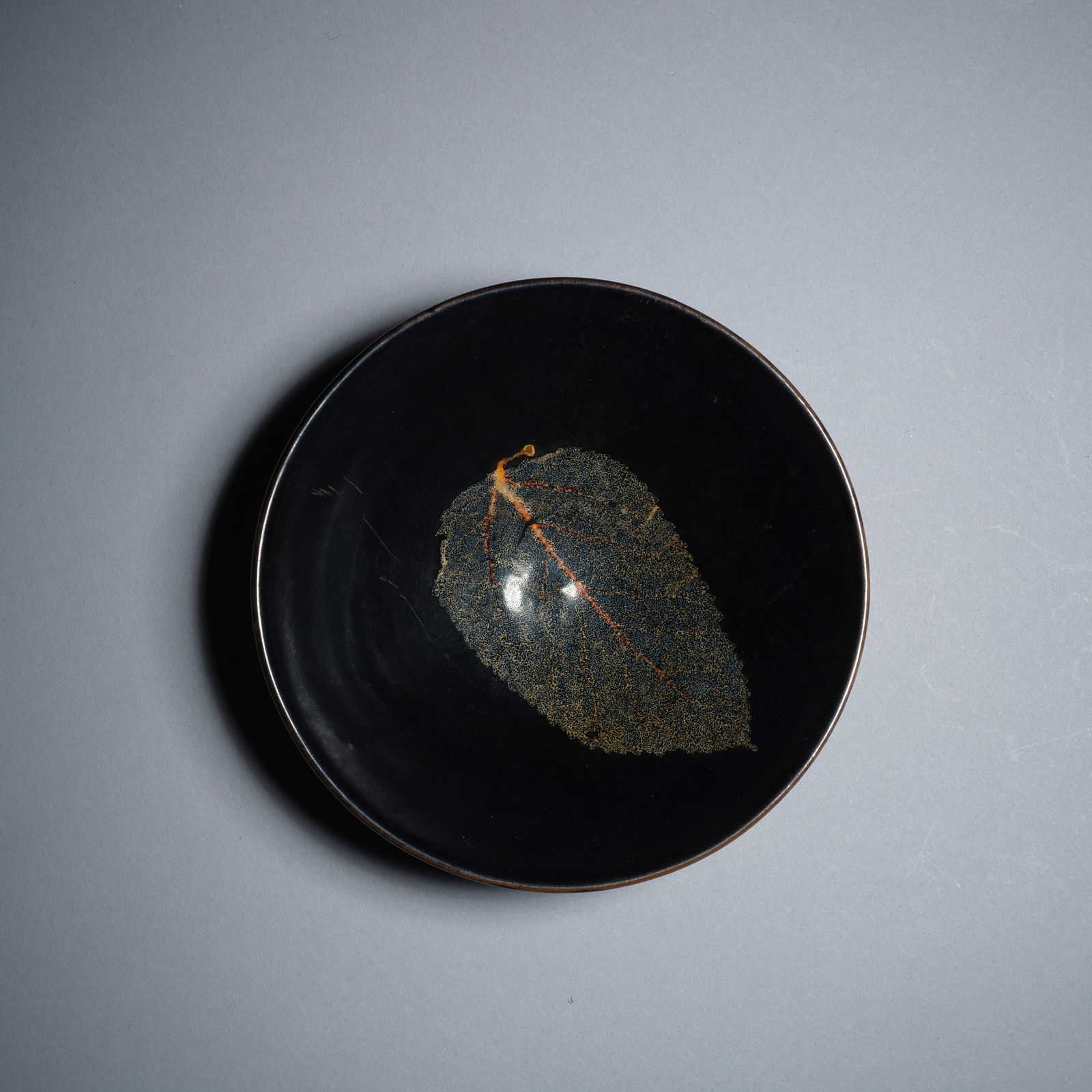 Chinese Song Dynasty Wood Leaf Pattern Tea Cup (1 of 6)