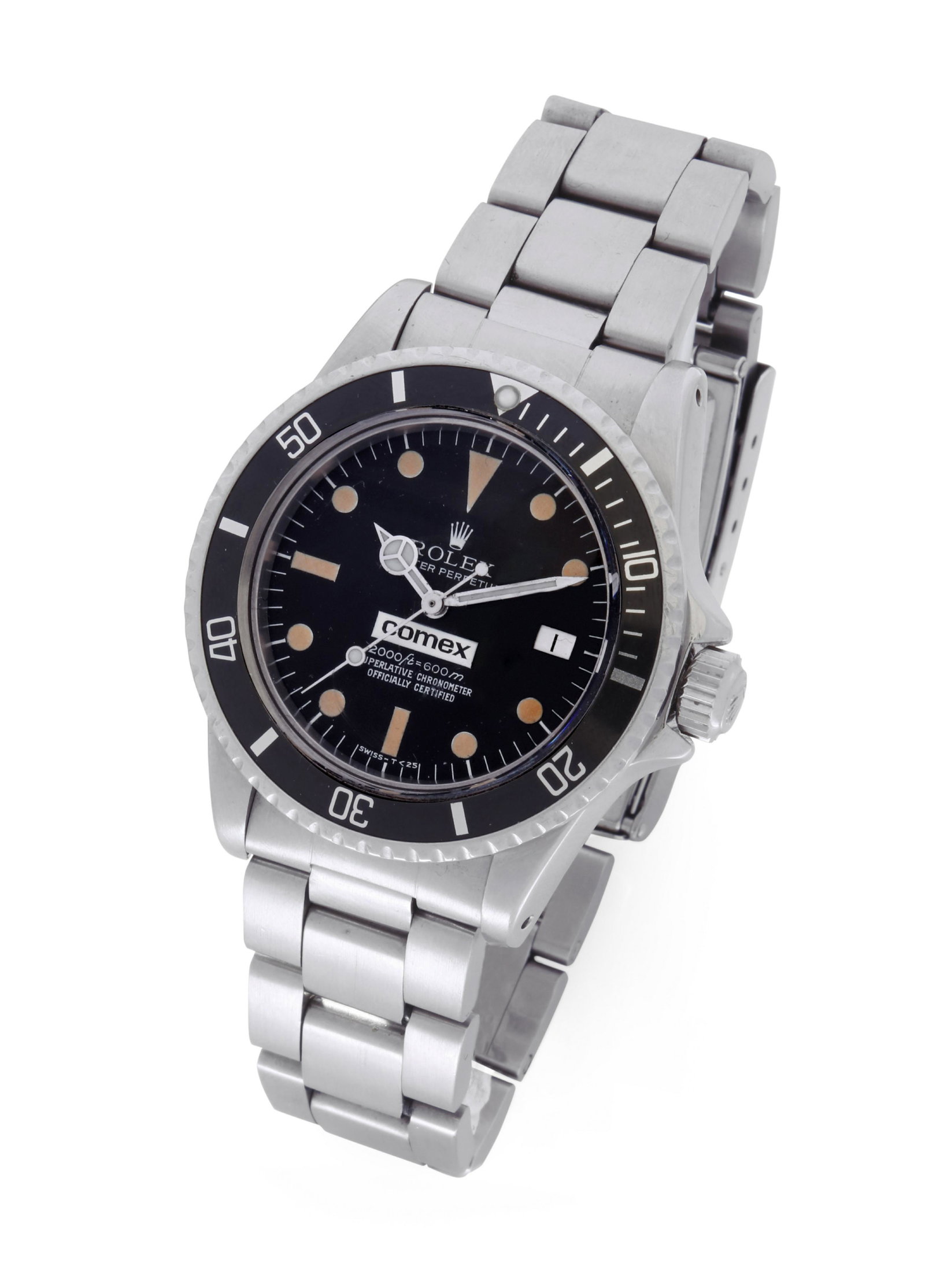 RolexOyster Perpetual Sea Dweller COMEX: RolexOyster Perpetual Sea Dweller COMEX NÂ°2049RÃ©fÃ©rence 1665 - PremiÃ¨re sÃ©rieVers 1977Rare et mythique montre de plongÃ©e en acier Ã mouvement automatique. • BoÃ®tier rond en