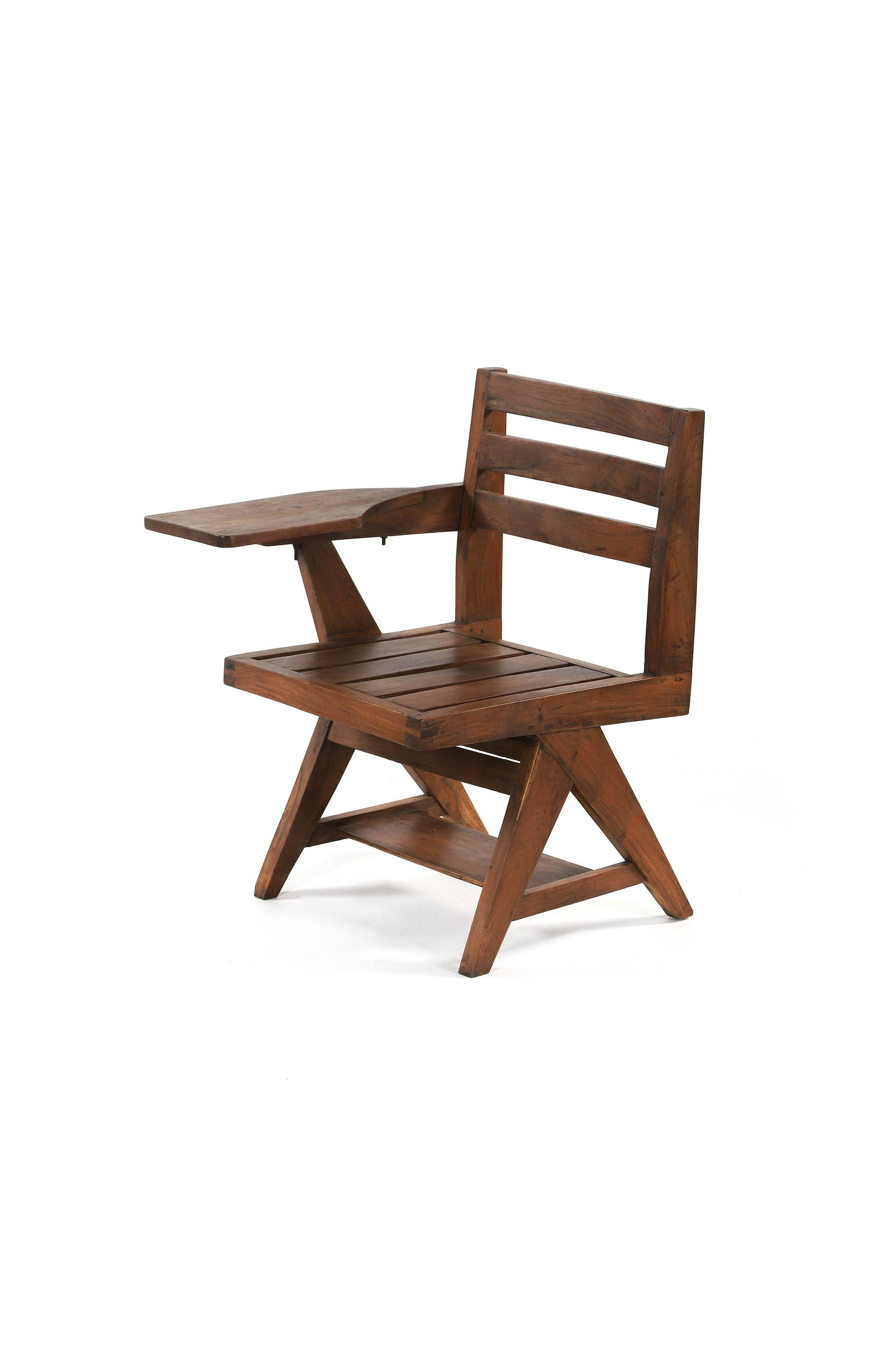 Pierre JEANNERET (1896-1967): Chaises dite Classroom chair Palissandre78.5 x 53 x 51 cm.Circa 1955 Classroom chair Rosewwood30.91 x 20.87 x 20.08 in. Provenance :- Chandigarh, Inde. Référence :- Gérald Moreau & Eric