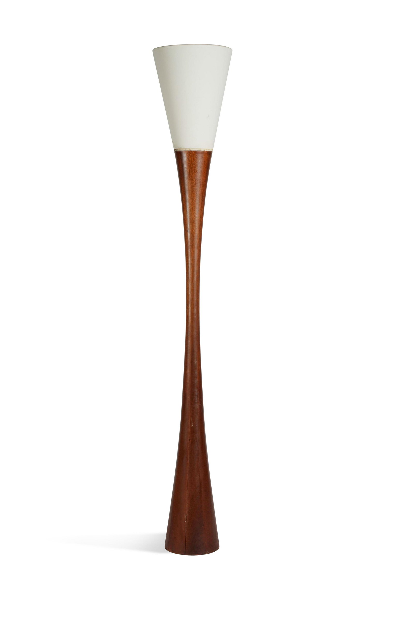 Joseph AndrÃ© MOTTE (1925-2013) Lampadaire J1 dit Diabolo Tissu, chÃªne H. : 160 cm. Disderot,: Joseph AndrÃ© MOTTE (1925-2013) Lampadaire J1 dit Diabolo Tissu, chÃªne H. : 160 cm. Disderot, 1960