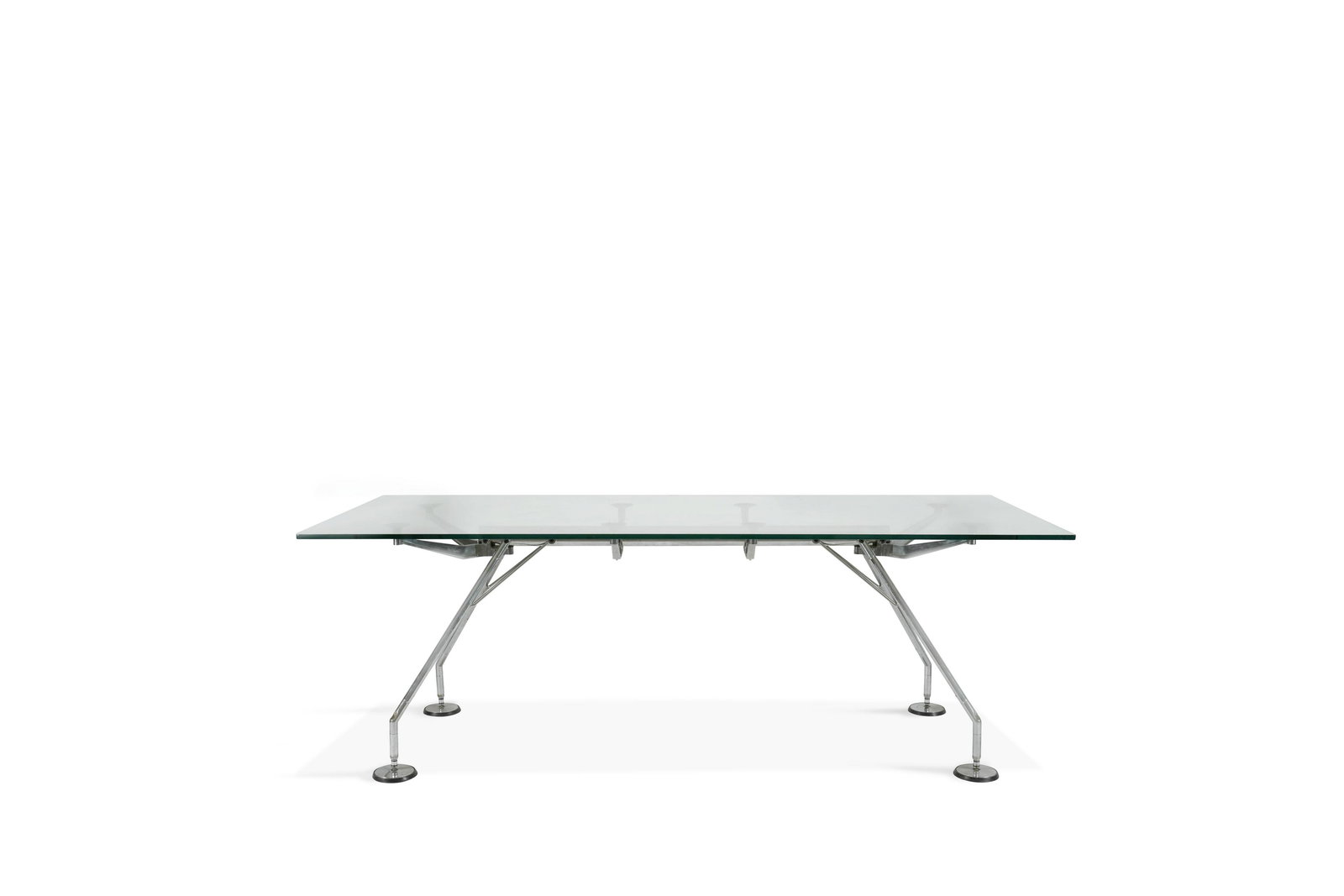 Norman FOSTER (1935)   Table dite Nomos MÃ©tal, verre (Ã©clat) 70 x 210 x 90 cm. Tecno, circa 1985 (1 of 1)
