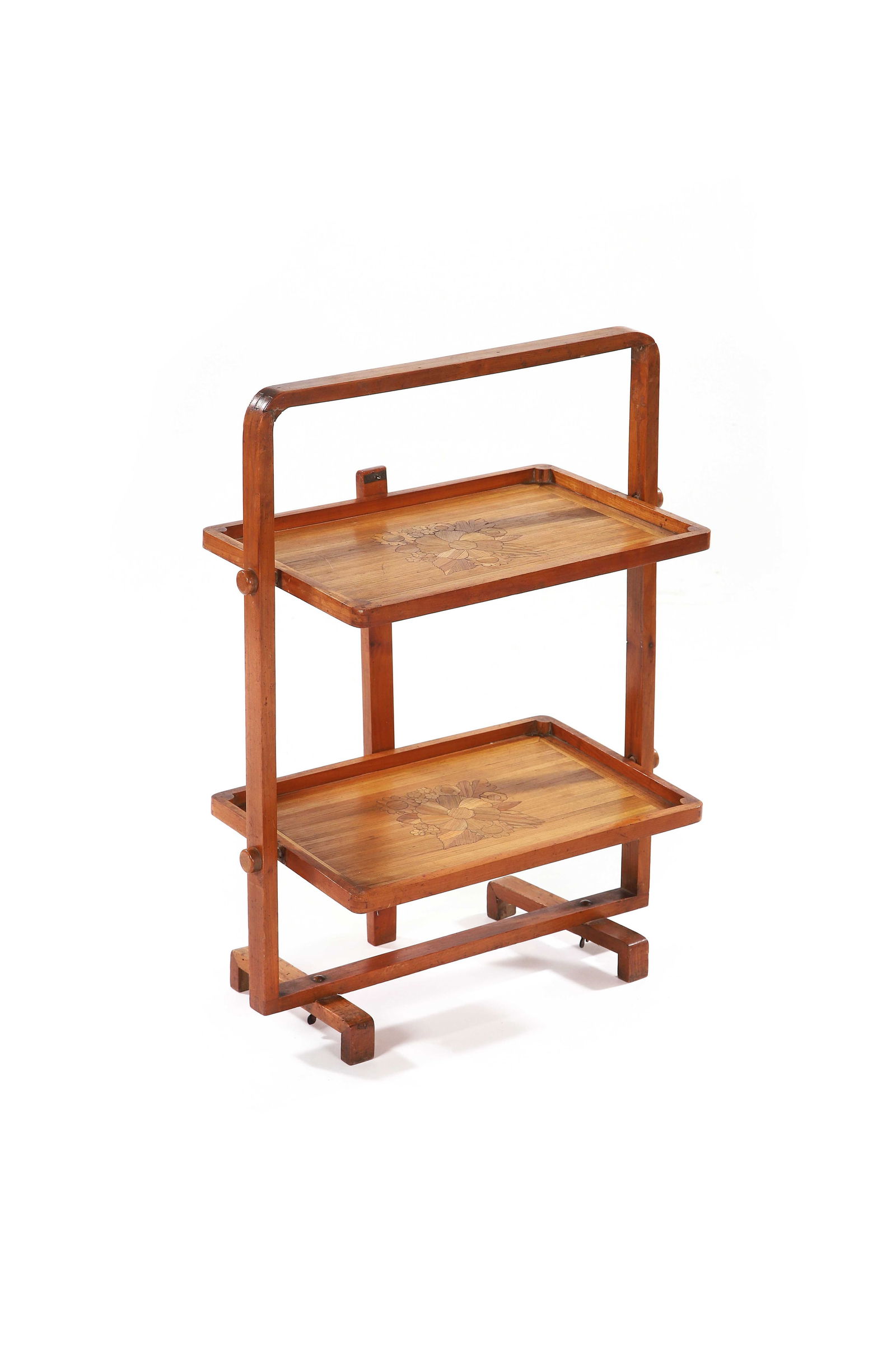 André GROULT (1884-1966): Serviteur muet Marqueterie de paille 68 x 43 x 28 cm. Circa 1928 Référence : - Felix Marcilhac, André Groult, L’amateur 1997. p.194.