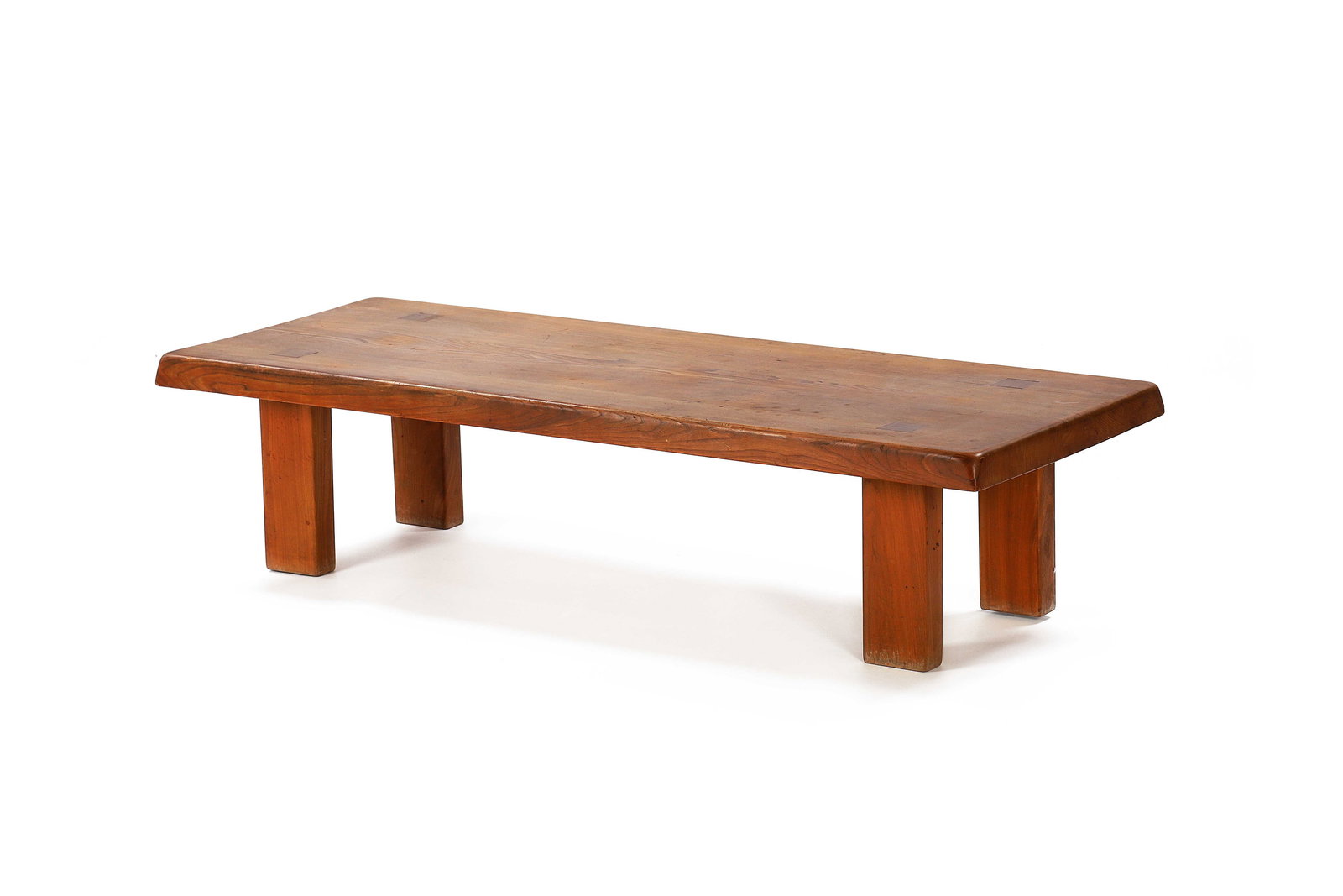 Pierre CHAPO (1927-1987): Table basse dite T08AStructure en ormeH. : 33 cm. L. : 140 cm. P. : 53 cm.Circa 1965Référence :- Catalogue de l’exposition Pierre Chapo, Magen H Gallery, 2017, p. 241.