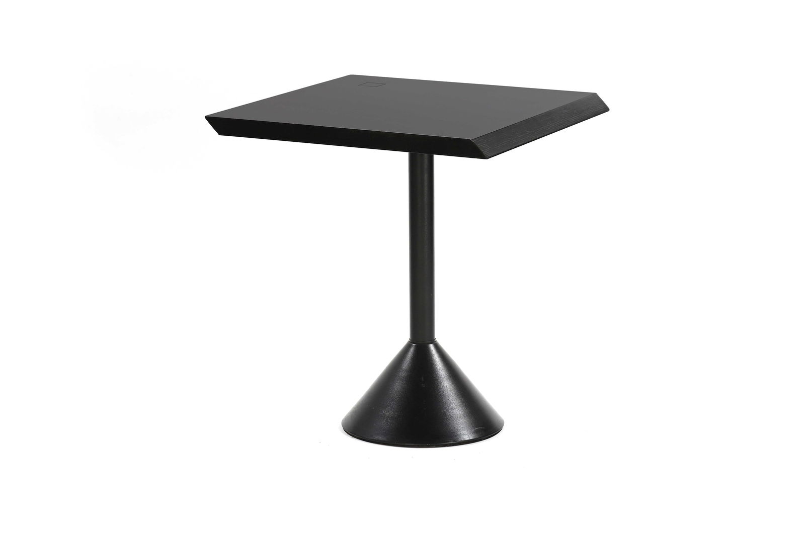 Philippe STARCK (1949) GuÃ©ridon modÃ¨le Costes, circa 1990, Ã : Philippe STARCK (1949) GuÃ©ridon modÃ¨le Costes, circa 1990, Ã plateau carrÃ© en mÃ©lamine noir avec une inclusion de verre disposÃ© sur un