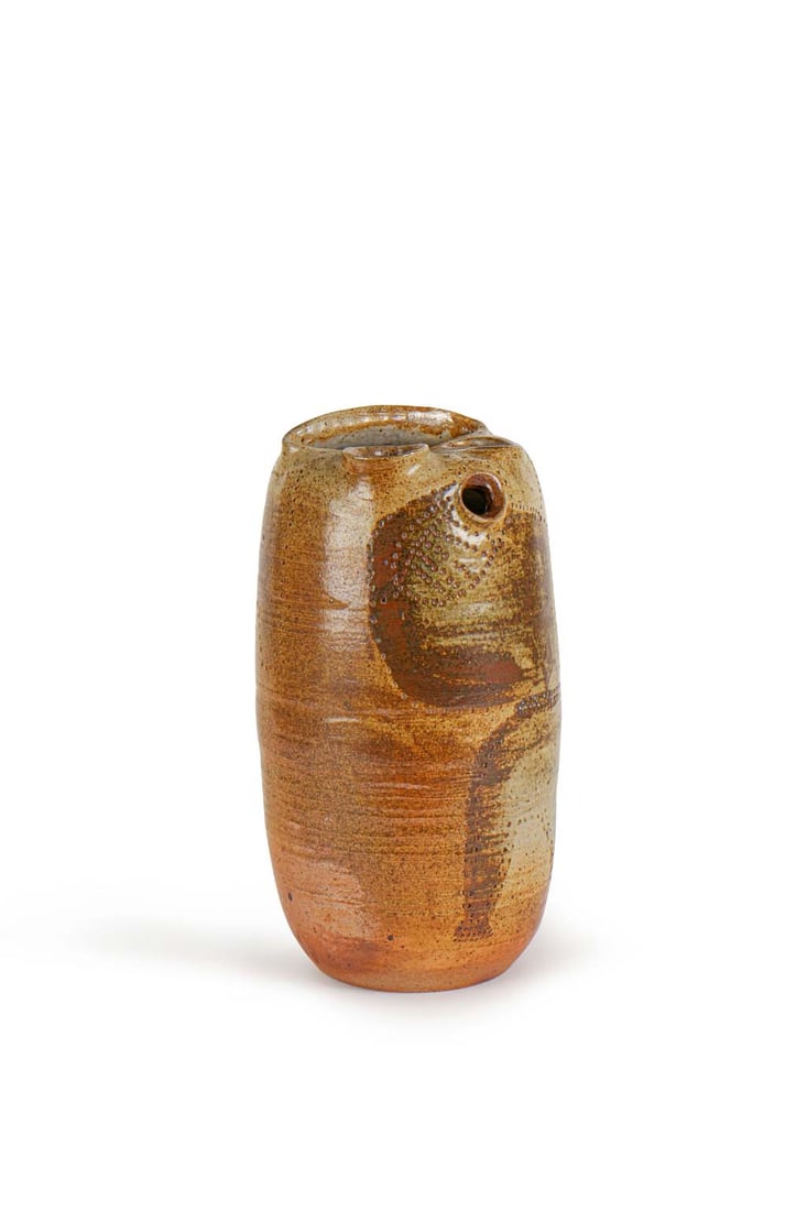 Jérome CHABANNE (XX): Jérome CHABANNE (XX)Vase ovoïdeÉpreuve en grès émaillé brunSigné Chabanne sur l’enversH. : 36 cm