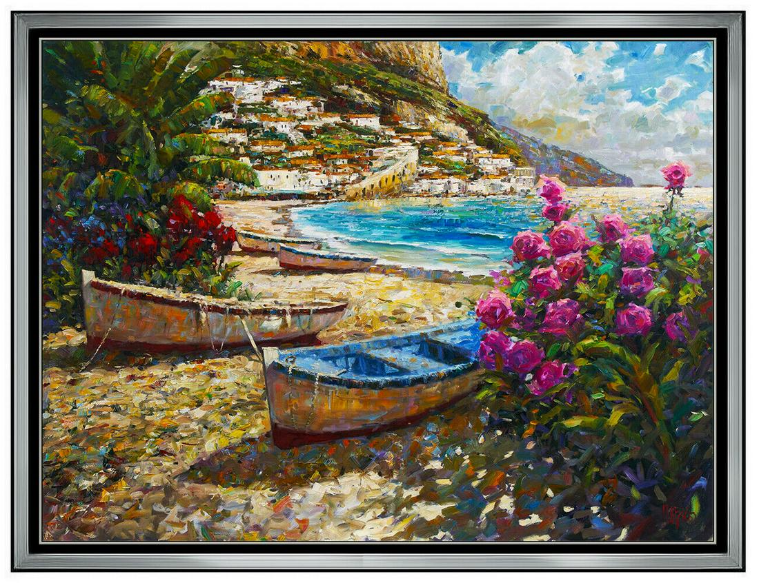 Marko Mavrovich Original Landscape Painting On Canvas: This lot includes: Gallery COA In house domestic shipping is available for $119.95 (*insurance and international shipping for an additional charge) The item up for sale is a spectacular and bold Oil P