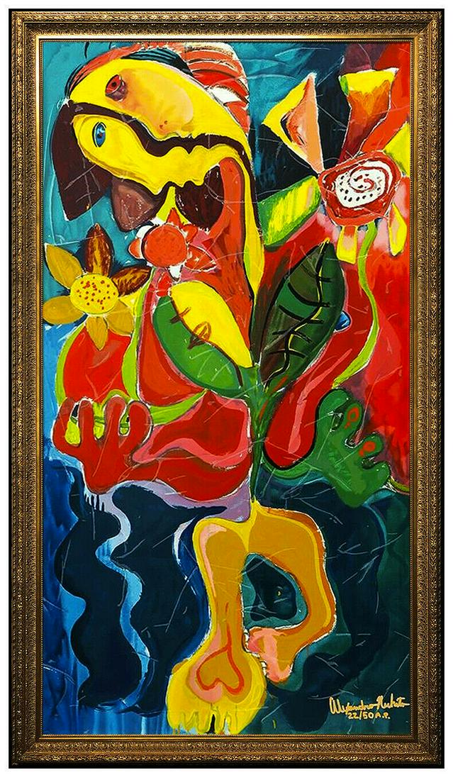 Alexandra Nechita Sunflower Fields Serigraph On Canvas (1 of 5)