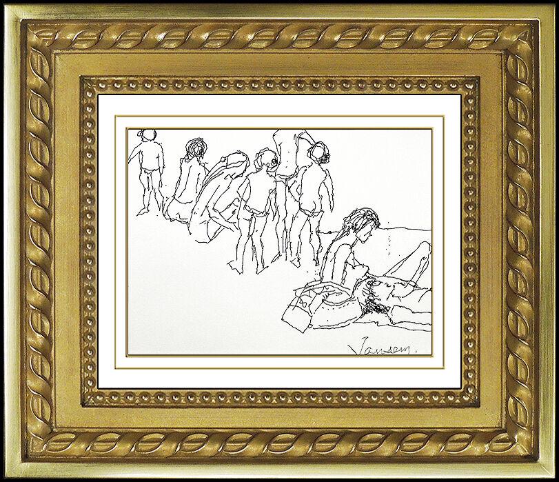 Jean Jansem Original Ink Drawing HAND SIGNED Authentic (1 of 5)