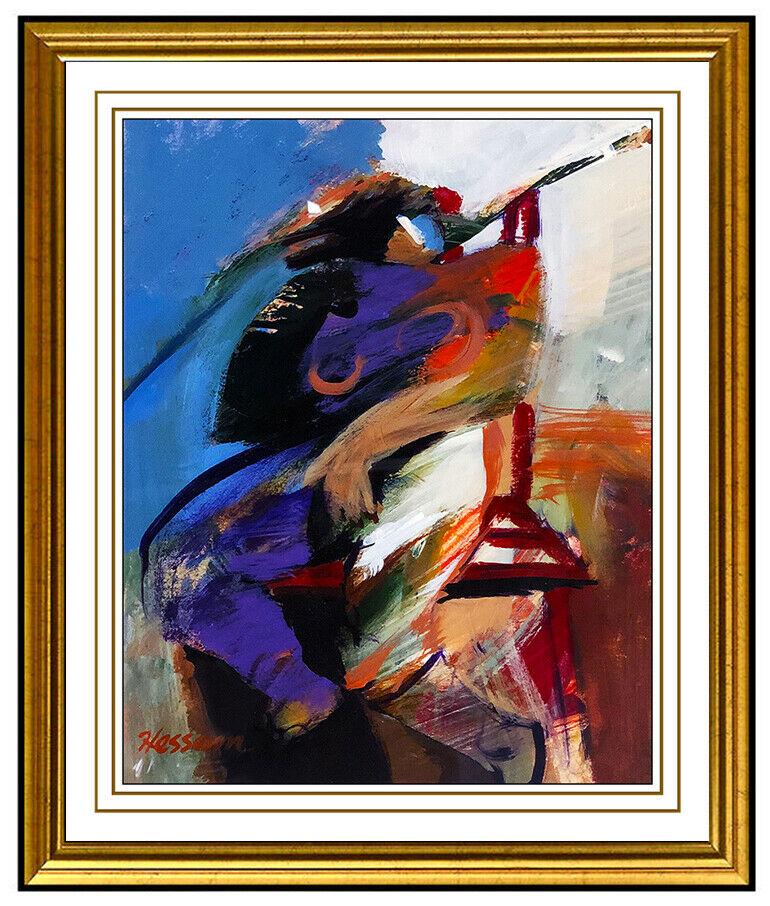 Hessam Abrishami Original Oil Painting On Board Signed: This lot includes: Gallery COA & free domestic shipping (*insurance and international shipping for an additional charge) The item up for sale is a spectacular and bold Oil Painting on board by Hessam
