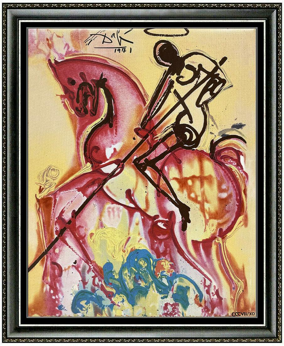 Salvador Dali Glazed Ceramic St George & Dragon (1 of 4)