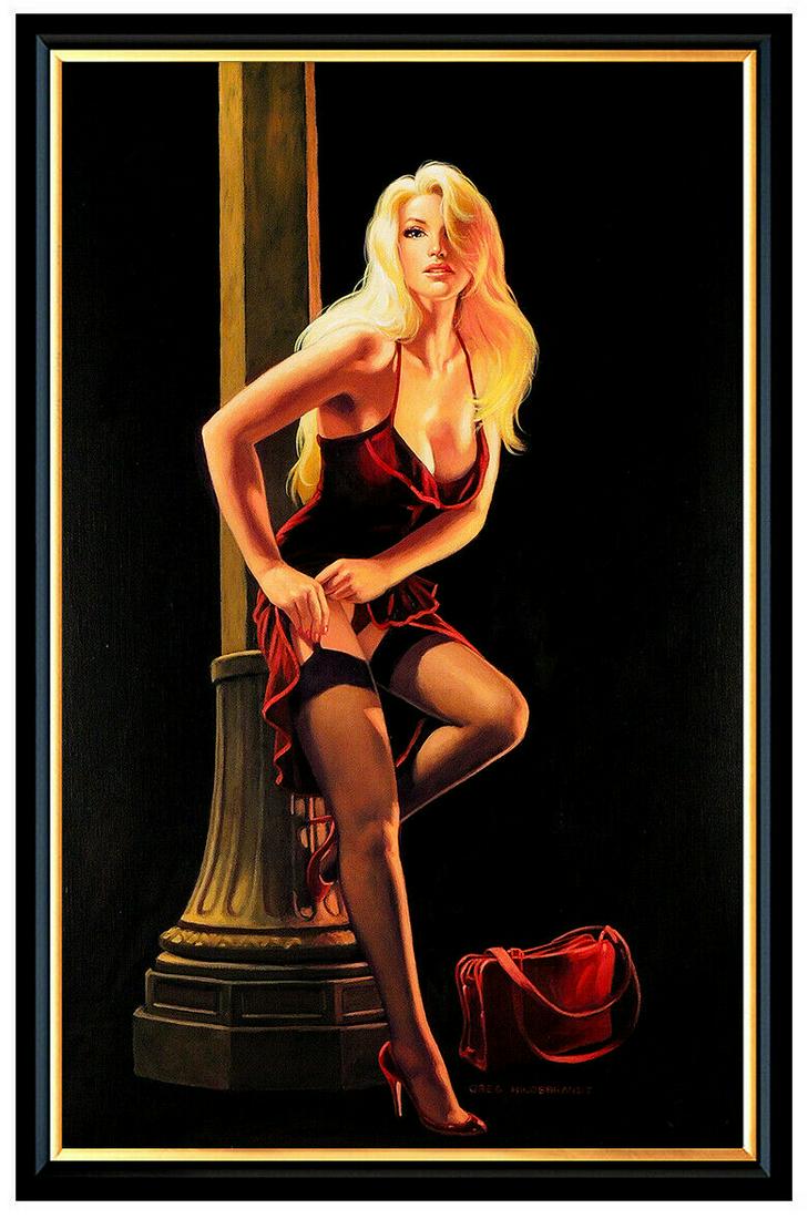Greg Hildebrandt Original Pin Up Painting On Board (1 of 5)