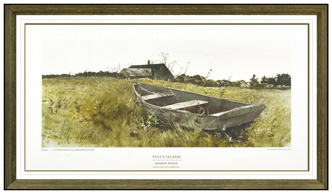 Andrew Wyeth Color Collotype Teels Island Signed (1 of 4)