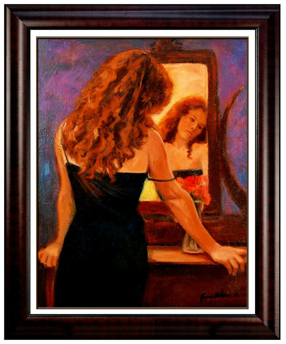 Gregory Wilhelmi Large Painting On Canvas Female (1 of 5)