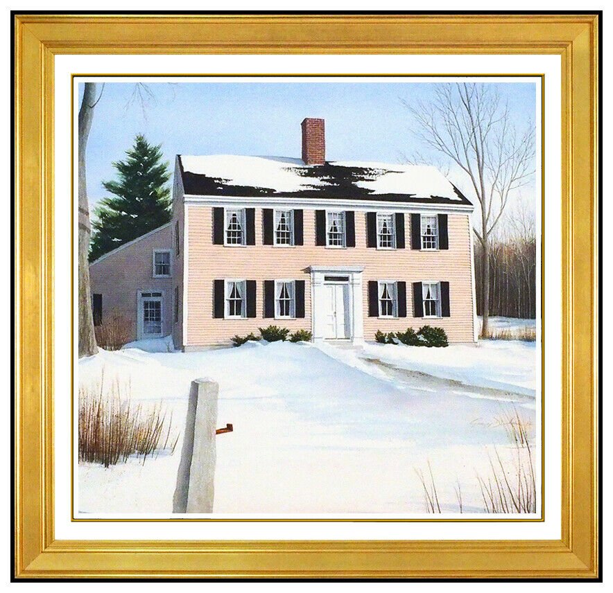 Gregory Dunham Original Watercolor Painting Signed: This lot includes:Gallery COA & free domestic shipping (*insurance and international shipping for an additional charge)Artist: Gregory DunhamTitle: House on the Hill OriginalMedium: WatercolorSize: ar