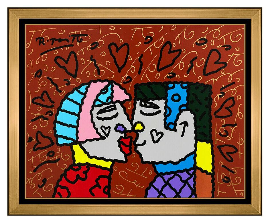 Romero Britto Original Acrylic Painting On Board (1 of 4)
