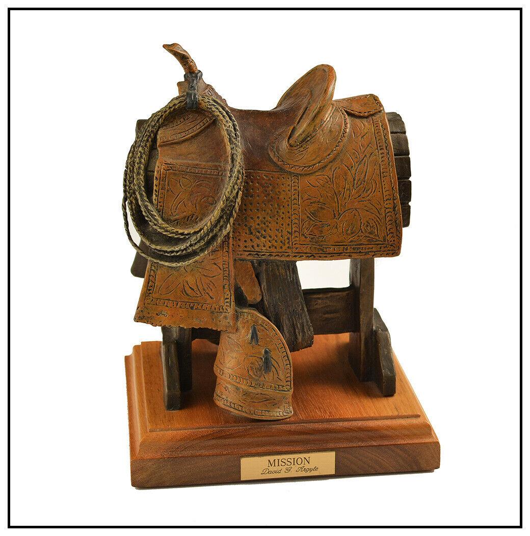 David Argyle Mission Saddle Bronze Sculpture Art (1 of 6)