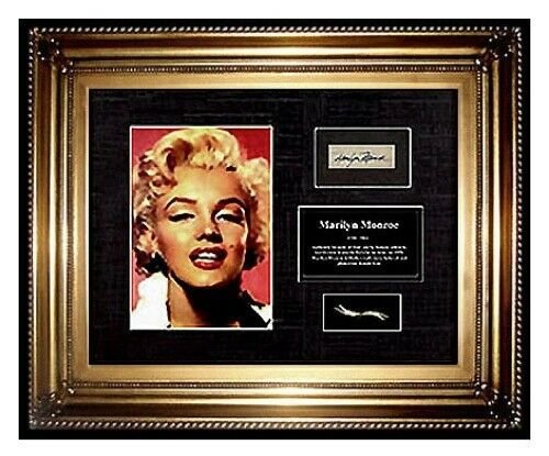 MARILYN MONROE HAIR LOCK PHOTO AUTOGRAPH LETTER: This lot includes:Gallery COA, documentation of provenance & Free Domestic Shipping (*insurance and international shipping for an additional charge) The item up for bid consists of a FEW STRANDS of Au