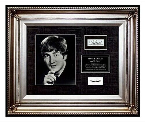 THE BEATLES JOHN LENNON HAIR LOCK W PHOTO SIGNED (1 of 5)