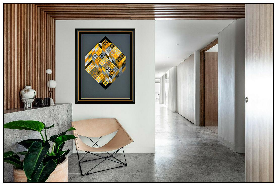 Victor Vasarely Op Art Silkscreen Hand Signed Art (1 of 6)