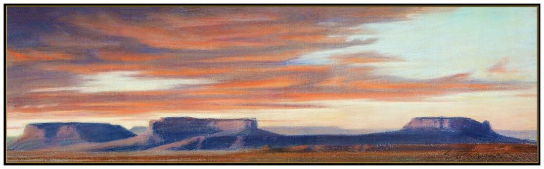 Ed Mell Original Desert Landscape Pastel Painting (1 of 4)