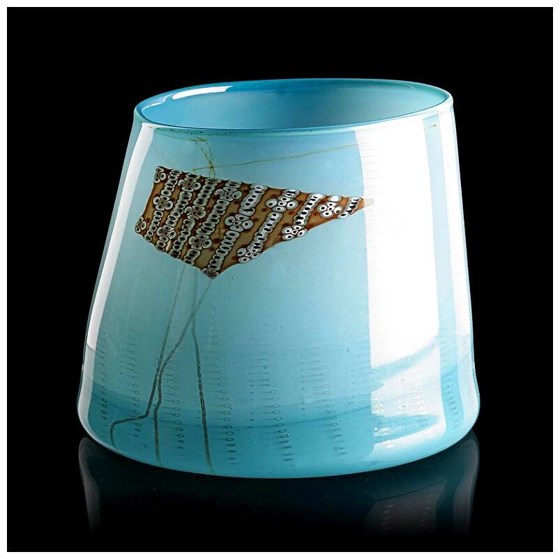 Dale Chihuly Blown Glass Blanket Cylinder Signed: This lot includes:Gallery COA & free domestic shipping (*insurance and international shipping for an additional charge)Artist: Dale ChihulyMedium: Hand Blown GlassSize: 6.5" x 8.5"Signed: In Glass*The