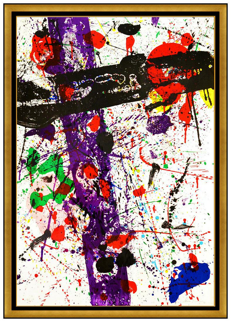 Sam Francis Original SF 272 Lithograph Hand Signed Art (1 of 6)