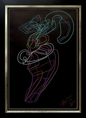 Mihail Chemiakin Original Abstract Figurative Painting (1 of 6)