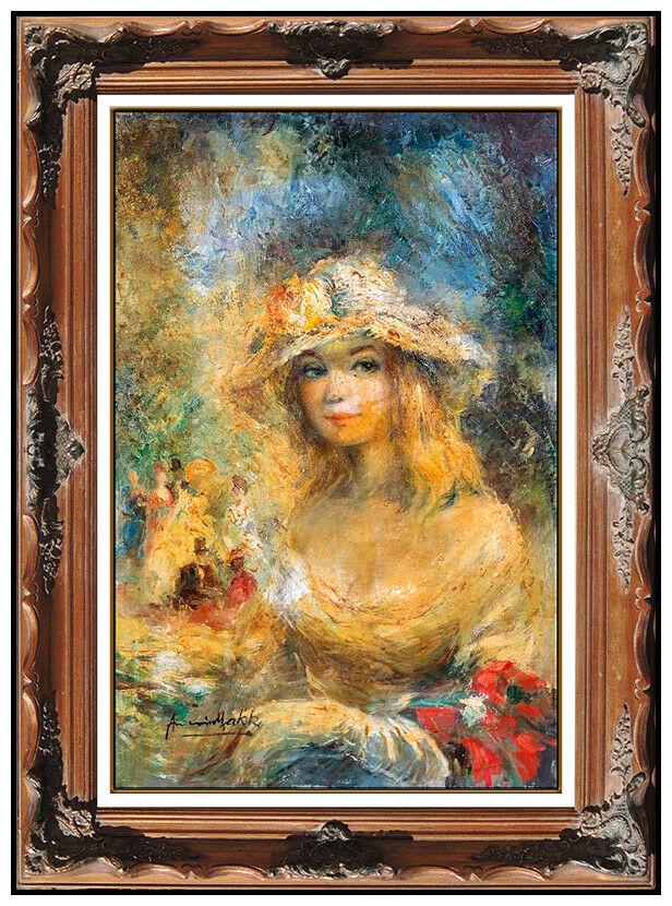 Americo Makk Original Female Portrait Painting Framed (1 of 5)