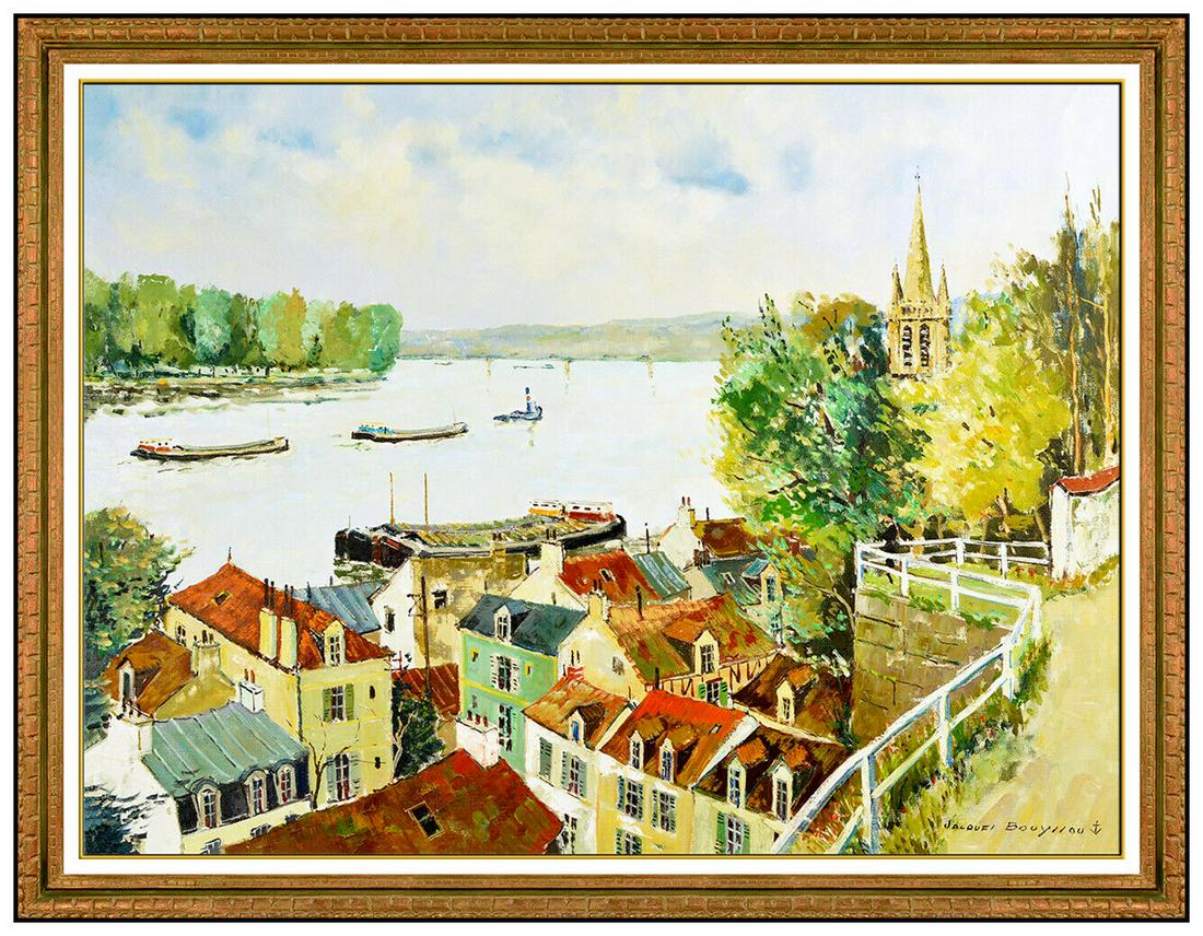Jacques Bouyssou Large Original Landscape Oil Painting (1 of 6)