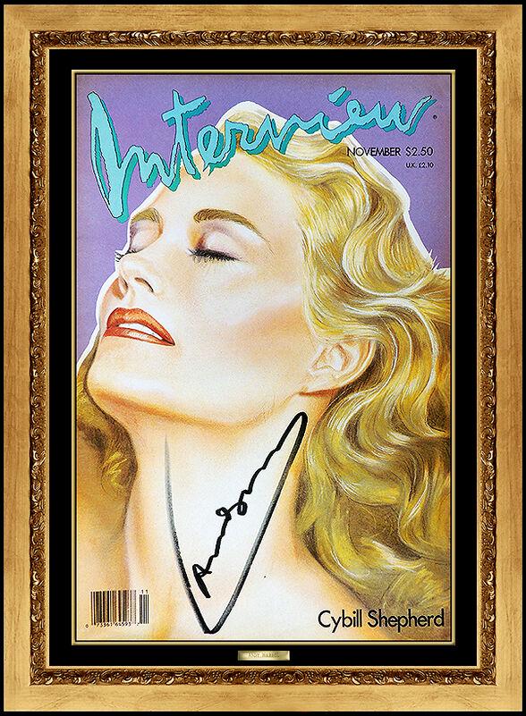 Andy Warhol Authentic Signed Color Lithograph Cybill Shepherd Portrait Photo Art (1 of 5)